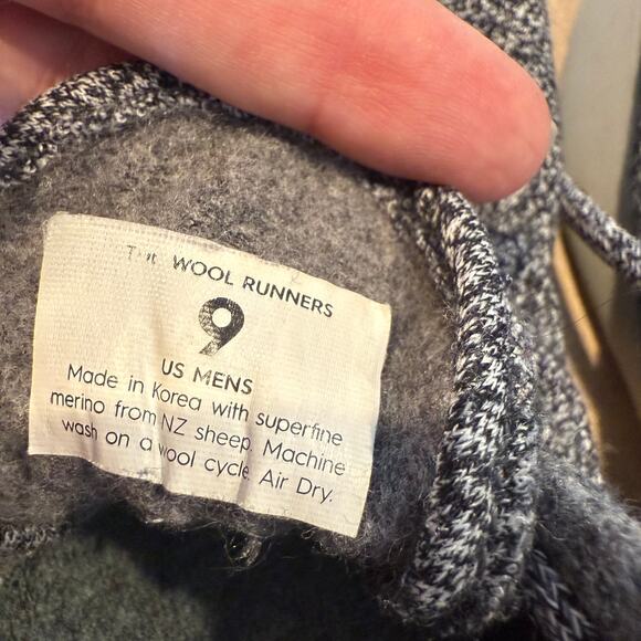 Allbirds Wool Runners SZ 9 Gray Merino Wool Sustainable Walking Casual Comfort - Picture 10 of 10